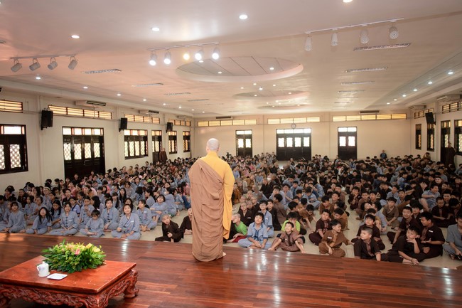 Dharma talk: Steeling oneself for the inside, preaching Junior Thich Minh Thanh - The third day of temporary ordination retreat for Children in Summer 2024