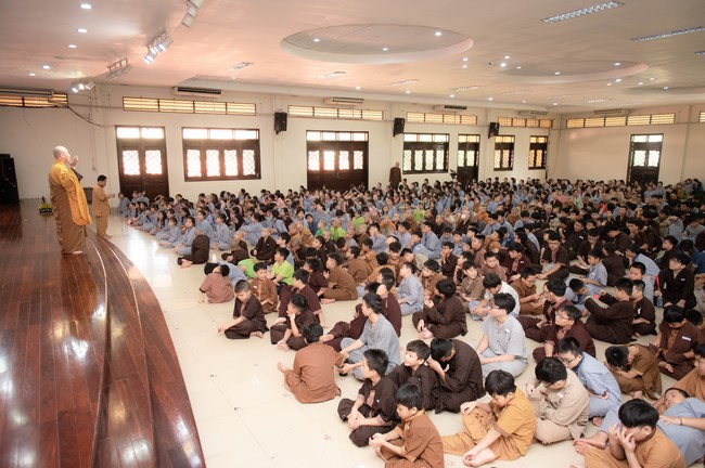Dharma talk: Steeling oneself for the inside, preaching Junior Thich Minh Thanh - The third day of temporary ordination retreat for Children in Summer 2024