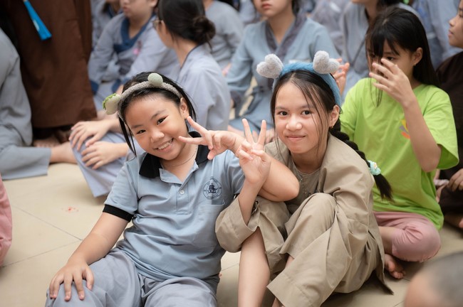 Dharma talk: Steeling oneself for the inside, preaching Junior Thich Minh Thanh - The third day of temporary ordination retreat for Children in Summer 2024