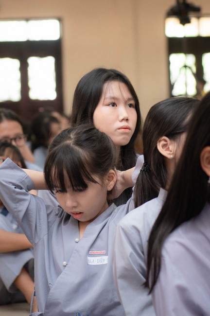 Dharma talk: Steeling oneself for the inside, preaching Junior Thich Minh Thanh - The third day of temporary ordination retreat for Children in Summer 2024
