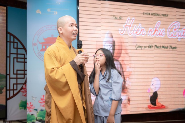 Dharma talk: Steeling oneself for the inside, preaching Junior Thich Minh Thanh - The third day of temporary ordination retreat for Children in Summer 2024
