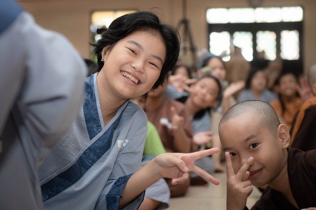Dharma talk: Steeling oneself for the inside, preaching Junior Thich Minh Thanh - The third day of temporary ordination retreat for Children in Summer 2024