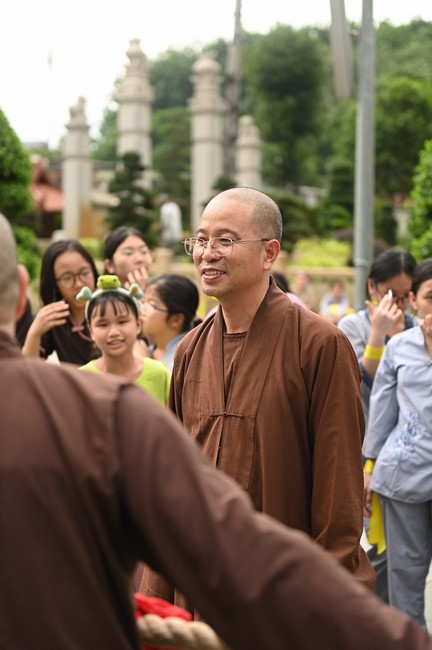 Dharma talk: Steeling oneself for the inside, preaching Junior Thich Minh Thanh - The third day of temporary ordination retreat for Children in Summer 2024
