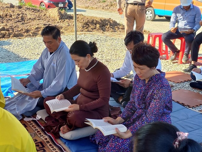 Groundbreaking ceremony of Hoa Phu Primary and Secondary School in Binh Duong by the Pagoda's Charity Board