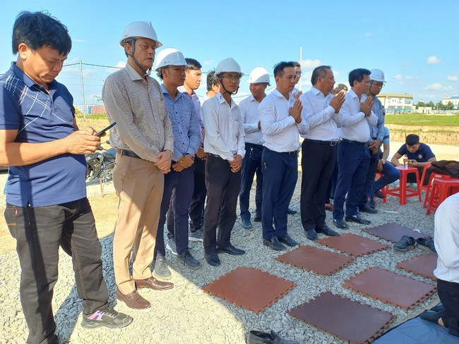 Groundbreaking ceremony of Hoa Phu Primary and Secondary School in Binh Duong by the Pagoda's Charity Board
