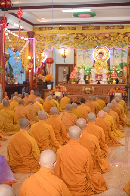 Holding Pravaranà Ceremony of the Director Board (DB) of Hoc Mon district's Vietnam Buddhist Sangha (VBS)