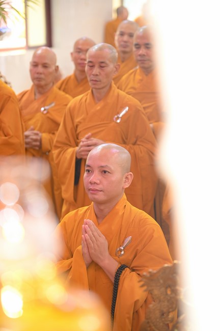 Holding Pravaranà Ceremony of the Director Board (DB) of Hoc Mon district's Vietnam Buddhist Sangha (VBS)
