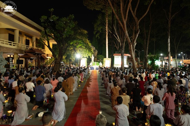 Candle Lighting Night of Ullambana Ceremony holding by Hieu and Thuong Group