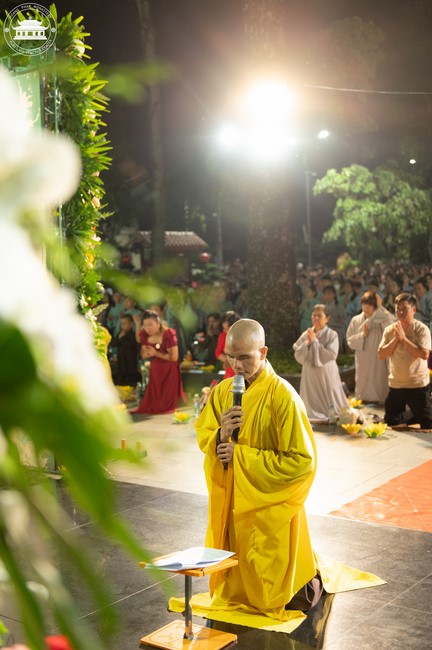 Candle Lighting Night of Ullambana Ceremony holding by Hieu and Thuong Group
