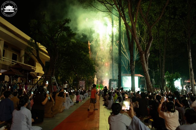 Candle Lighting Night of Ullambana Ceremony holding by Hieu and Thuong Group