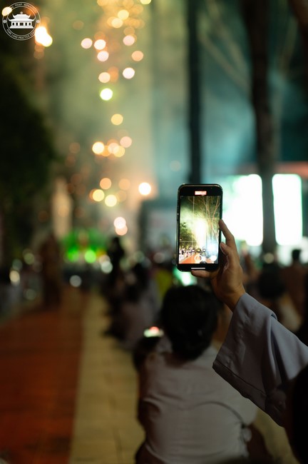 Candle Lighting Night of Ullambana Ceremony holding by Hieu and Thuong Group