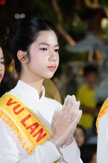 Candle Lighting Night of Ullambana Ceremony holding by Hieu and Thuong Group