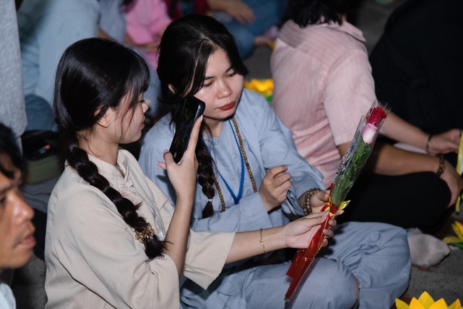 Candle Lighting Night of Ullambana Ceremony holding by Hieu and Thuong Group