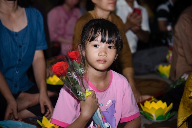 Candle Lighting Night of Ullambana Ceremony holding by Hieu and Thuong Group