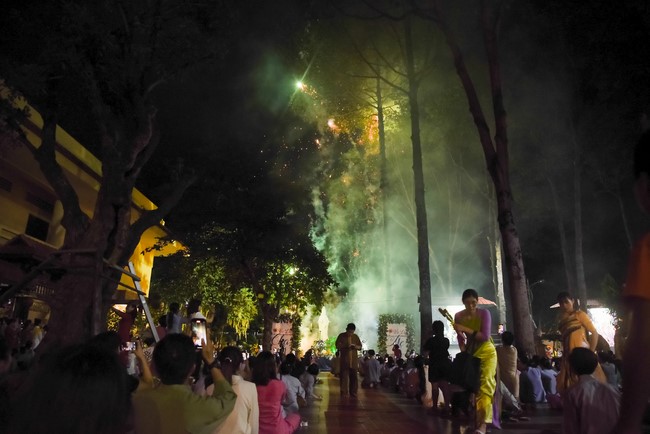 Candle Lighting Night of Ullambana Ceremony holding by Hieu and Thuong Group