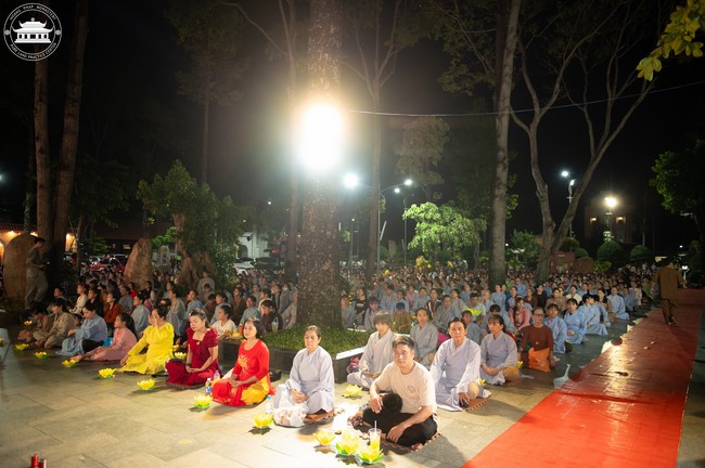 Candle Lighting Night of Ullambana Ceremony holding by Hieu and Thuong Group