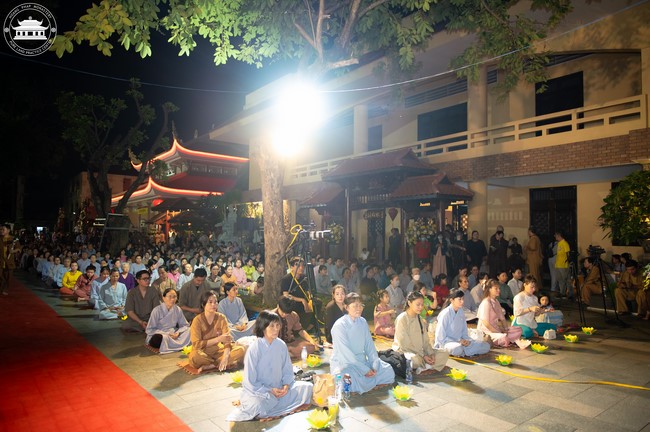 Candle Lighting Night of Ullambana Ceremony holding by Hieu and Thuong Group