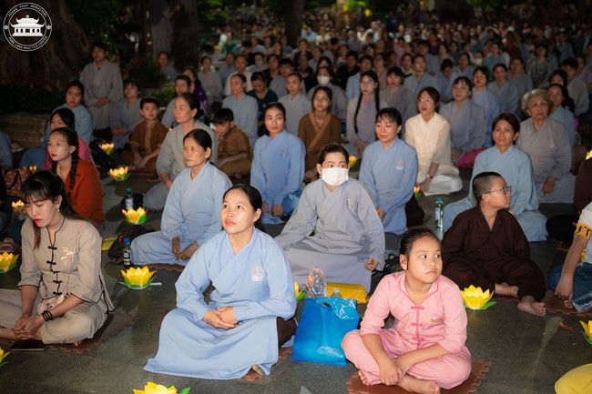 Candle Lighting Night of Ullambana Ceremony holding by Hieu and Thuong Group