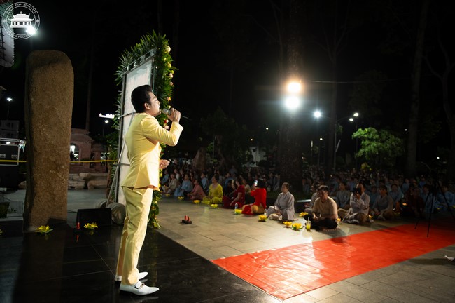 Candle Lighting Night of Ullambana Ceremony holding by Hieu and Thuong Group