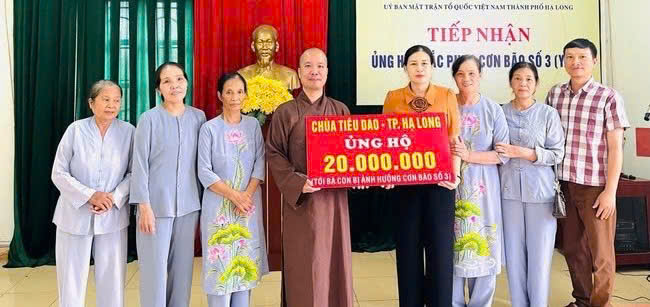 Chùa Tiêu Dao - Quảng Ninh: Hỗ trợ đồng bào bị ảnh hưởng cơn bão số 3 (Yagi)