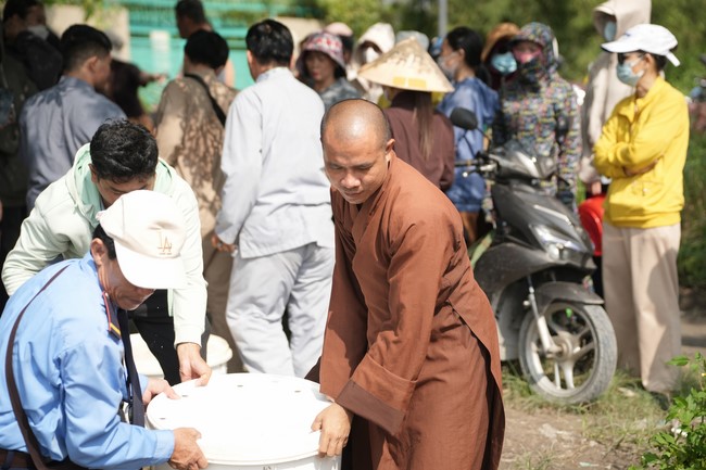 Freeing of creatures at Binh My ferry