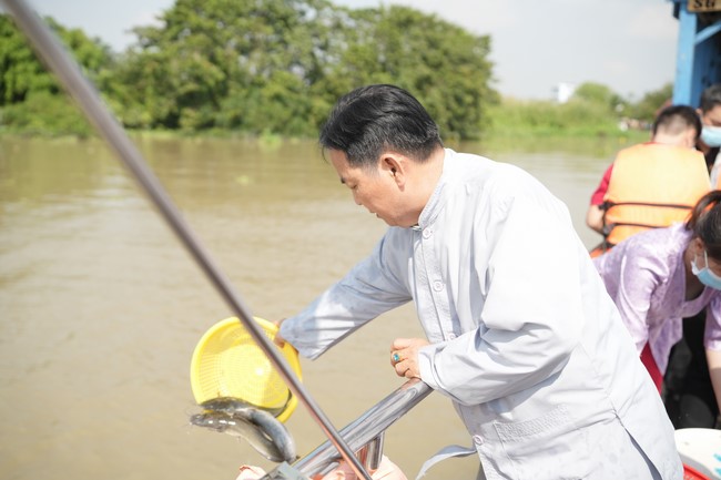 Freeing of creatures at Binh My ferry