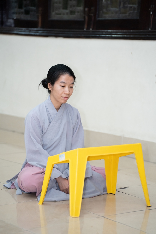 The contest to learn about the teachings for Buddhists at the pagoda