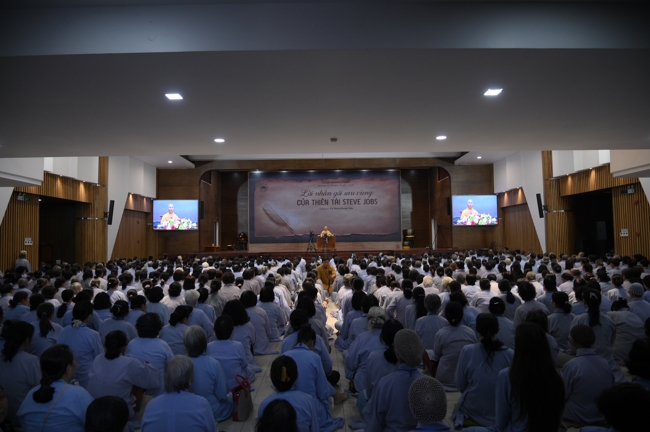 Pháp thoại Lời nhắn gửi sau cùng của thiên tài Steve Jobs” – Thượng toạ Thích Phước Tiến | Khóa tu Phật thất 107.