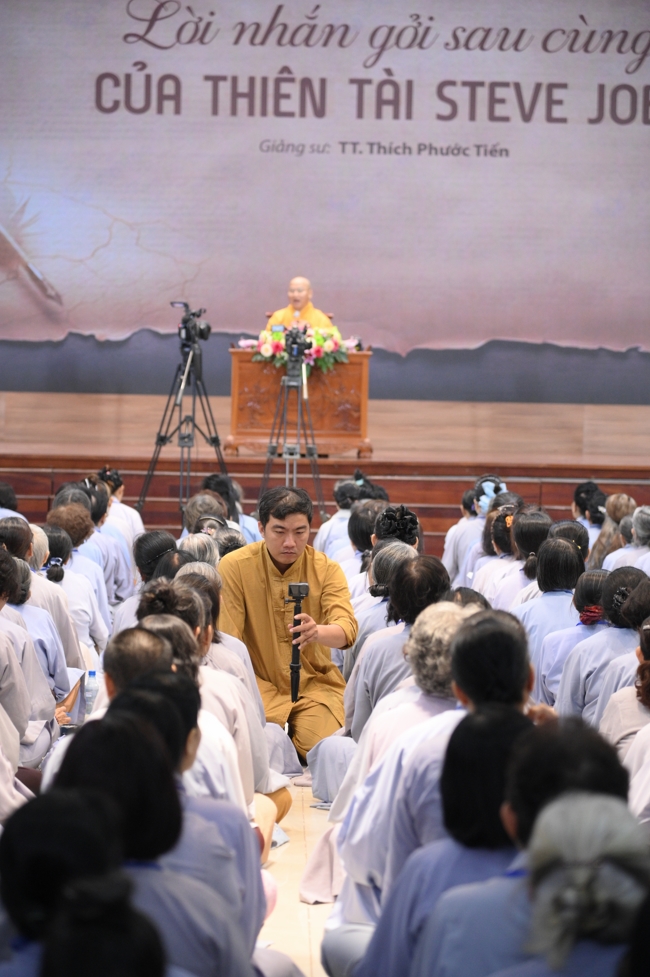 Pháp thoại Lời nhắn gửi sau cùng của thiên tài Steve Jobs” – Thượng toạ Thích Phước Tiến | Khóa tu Phật thất 107.