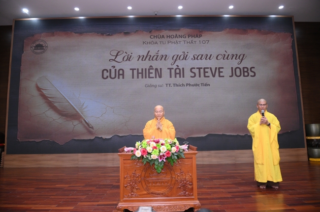 Pháp thoại Lời nhắn gửi sau cùng của thiên tài Steve Jobs” – Thượng toạ Thích Phước Tiến | Khóa tu Phật thất 107.