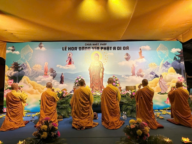 Chùa Nhất Pháp - Đồng Nai: Lễ Hoa đăng vía Đức Phật A Di Đà