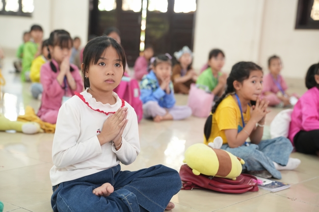 Khoá tu thiếu nhi “Em về bên Phật” Lần thứ 71