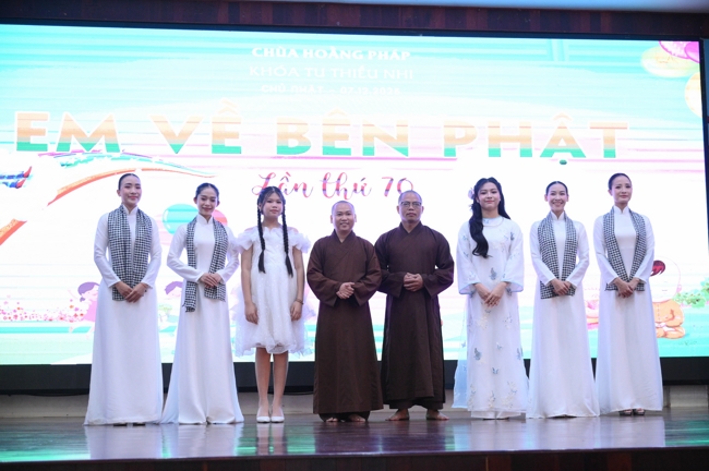 Khoá tu thiếu nhi “Em về bên Phật” Lần thứ 70