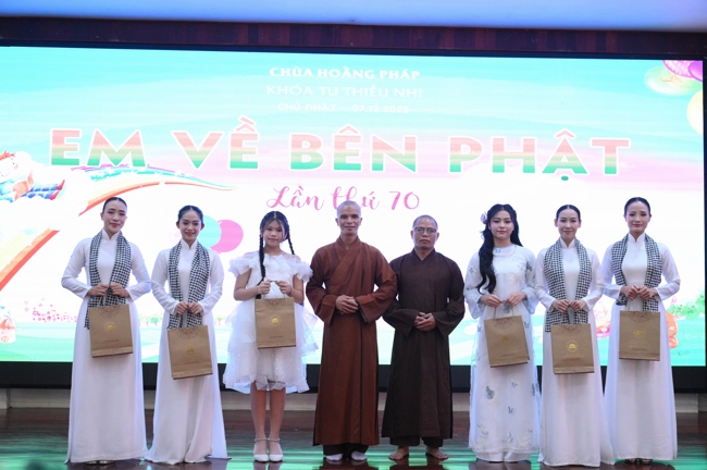 Khoá tu thiếu nhi “Em về bên Phật” Lần thứ 70