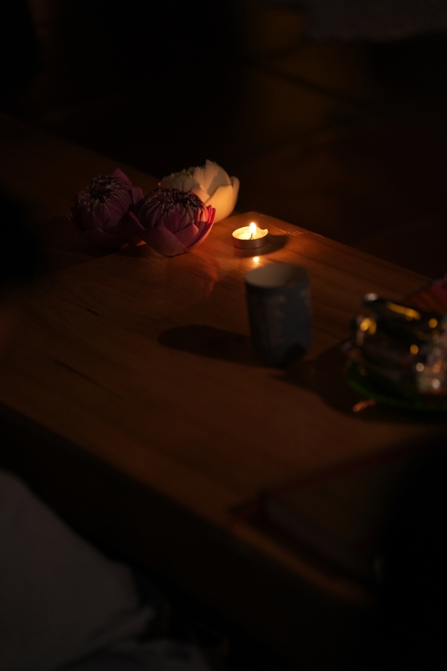 Buổi chia sẻ của Đại đức Thích Tâm Trường cùng Hội sinh viên chùa Hoằng Pháp.