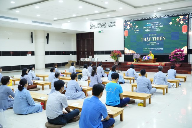 Lớp “Phật Pháp Ứng Dụng Hoằng Pháp”: Tu học giáo lí  3 ngày đầu xuân Ất Tỵ 2025