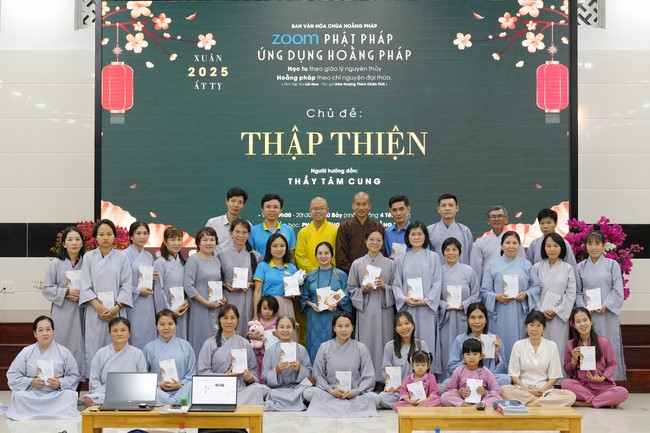 Lớp “Phật Pháp Ứng Dụng Hoằng Pháp”: Tu học giáo lí  3 ngày đầu xuân Ất Tỵ 2025