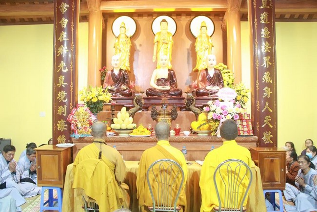 Chùa Tiêu Dao: Lễ an vị tượng Tam Tổ Trúc Lâm