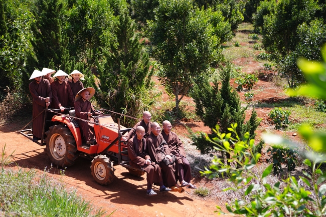 Buddhist trip to visit some branches in the Central Highlands provinces
