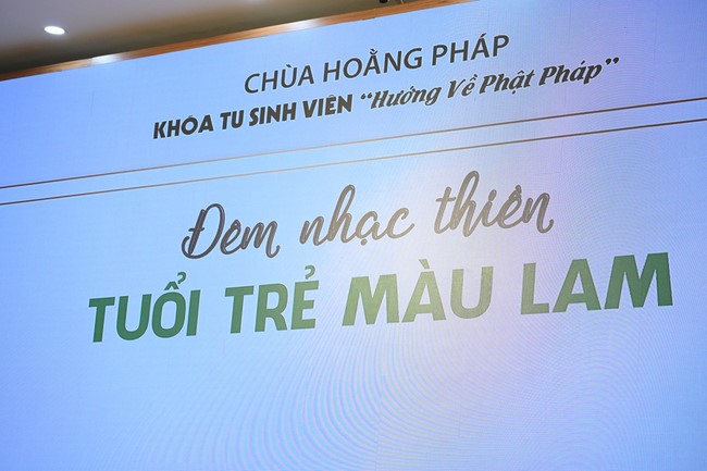 Đêm nhạc thiền “Tuổi trẻ màu lam”
