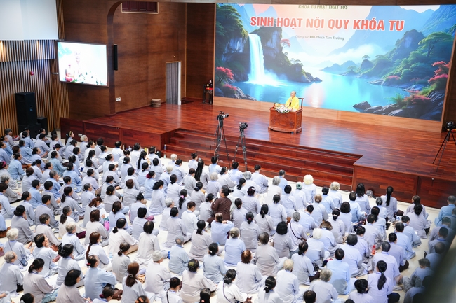 Khai khóa Khóa Tu Phật Thất – lần 105