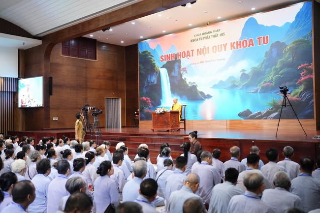 Khai khóa Khóa Tu Phật Thất – lần 105