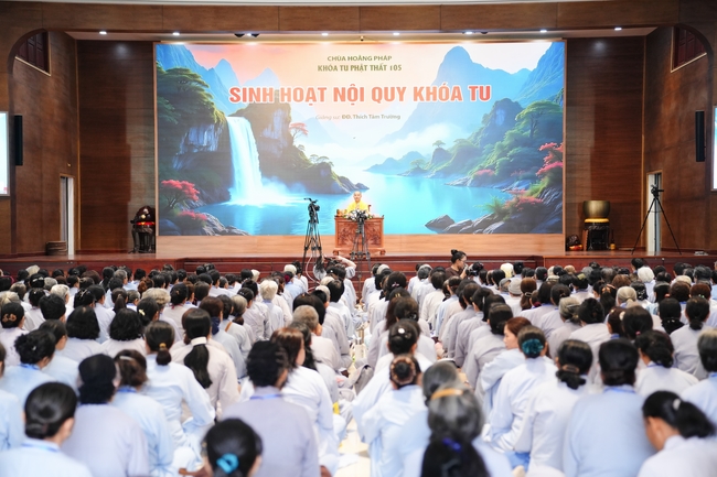 Khai khóa Khóa Tu Phật Thất – lần 105