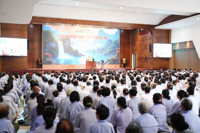 Khai khóa Khóa Tu Phật Thất – lần 105