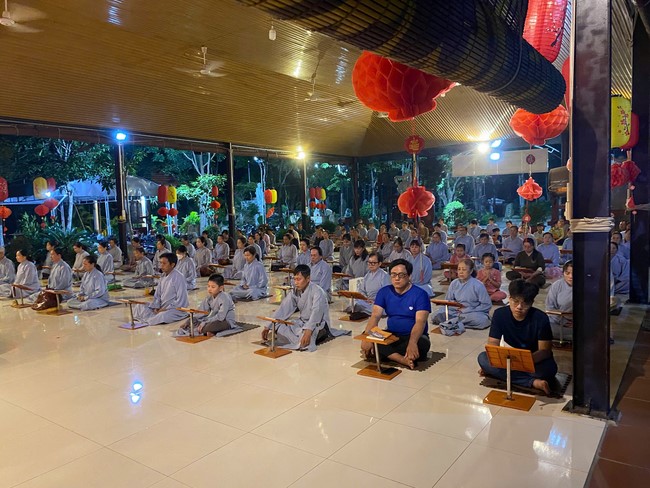 Repentance ceremony on Feb. 29th, Year of the Snake at Suoi Phap Pagoda, Tay Ninh