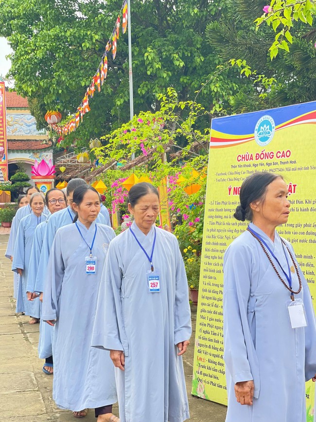 Chùa Đống Cao – Thanh Hóa: Khóa tu niệm Phật một ngày