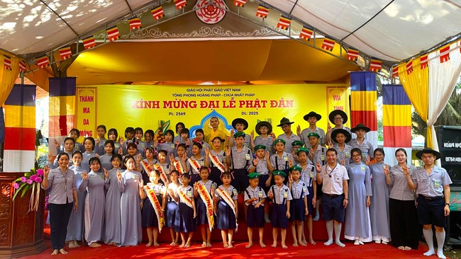 The Great Ceremony of Buddha Birthday, Buddha Calendar 2569 - Solar Calendar 2025 at Nhat Phap Pagoda in Dong Nai