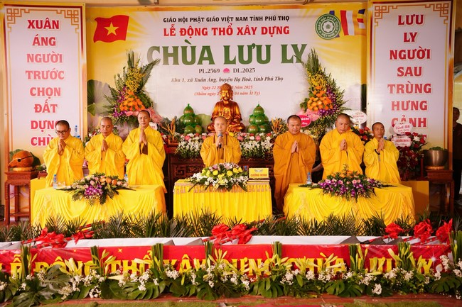 Lễ động thổ xây dựng chùa Lưu Ly – Phú Thọ