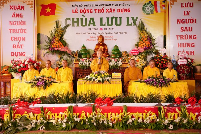 Lễ động thổ xây dựng chùa Lưu Ly – Phú Thọ