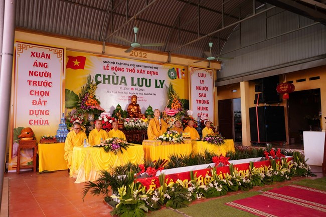 Lễ động thổ xây dựng chùa Lưu Ly – Phú Thọ